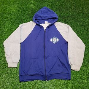 Vintage 80s McGregor Colorblock Raglan Full Zip Hoodie Mens Large Thermal Lined